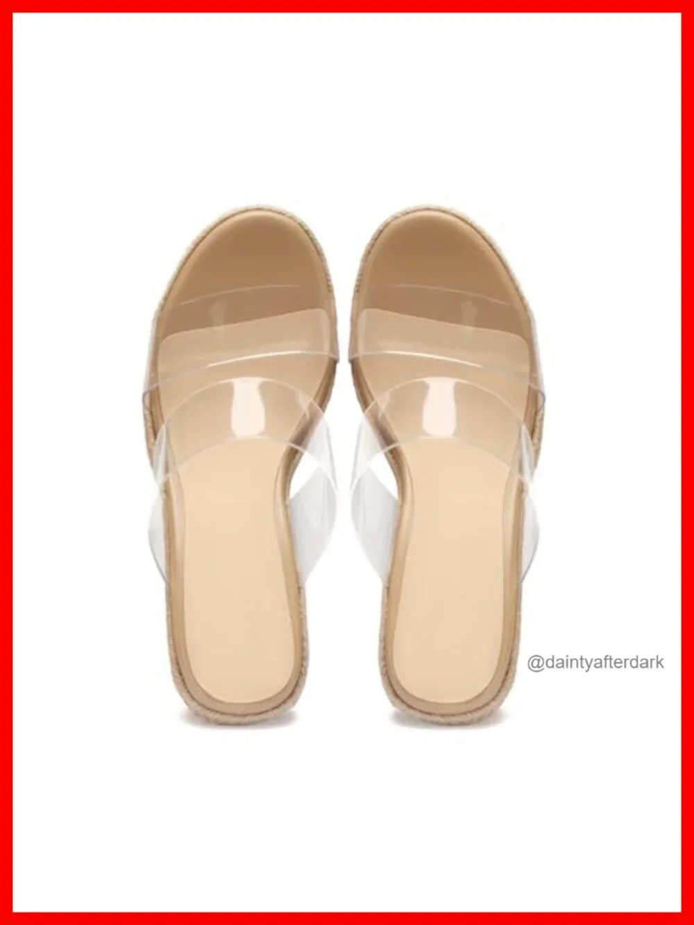 Faux Suede Espadrille Wedge Sandals Slip On Open Toe Platform Heels Summer Beach